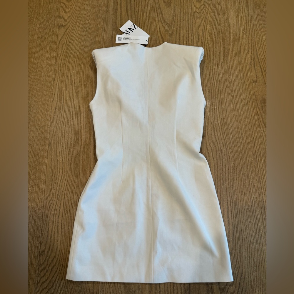 Zara White Mini Dress - Picture 4 of 6